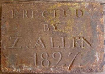 Early dated Iron Building Plaque
