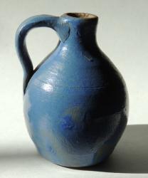 Early Miniature Jug Cobalt Glaze