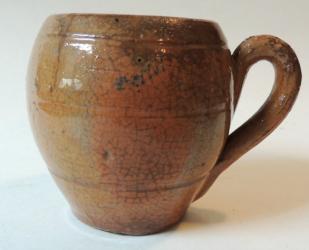 Rare Early Redware Mug
