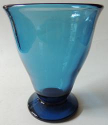Wonderful Heavy Steel Blue Vase