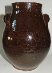 Early American Decorated Redware Jar