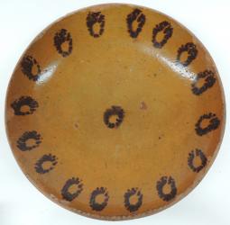 Early NJ Decorated Pie Plate