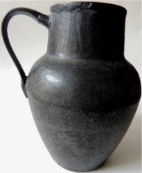 RARE Early Cast Iron Drinking Vessel