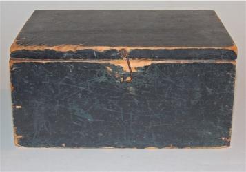 Early Blueberry Painted Trinket Box