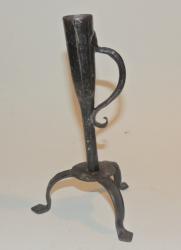 Early Iron Handled Candle Holder