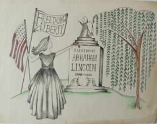 Abraham Lincoln Memorial Watercolor