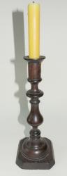 Rare Early American Walnut Candle Stick