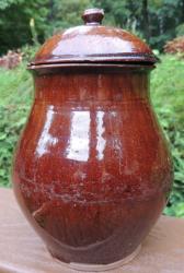 Early Pennsylvania Redware Jar 