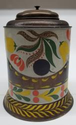 Large Tole Tea Canister 