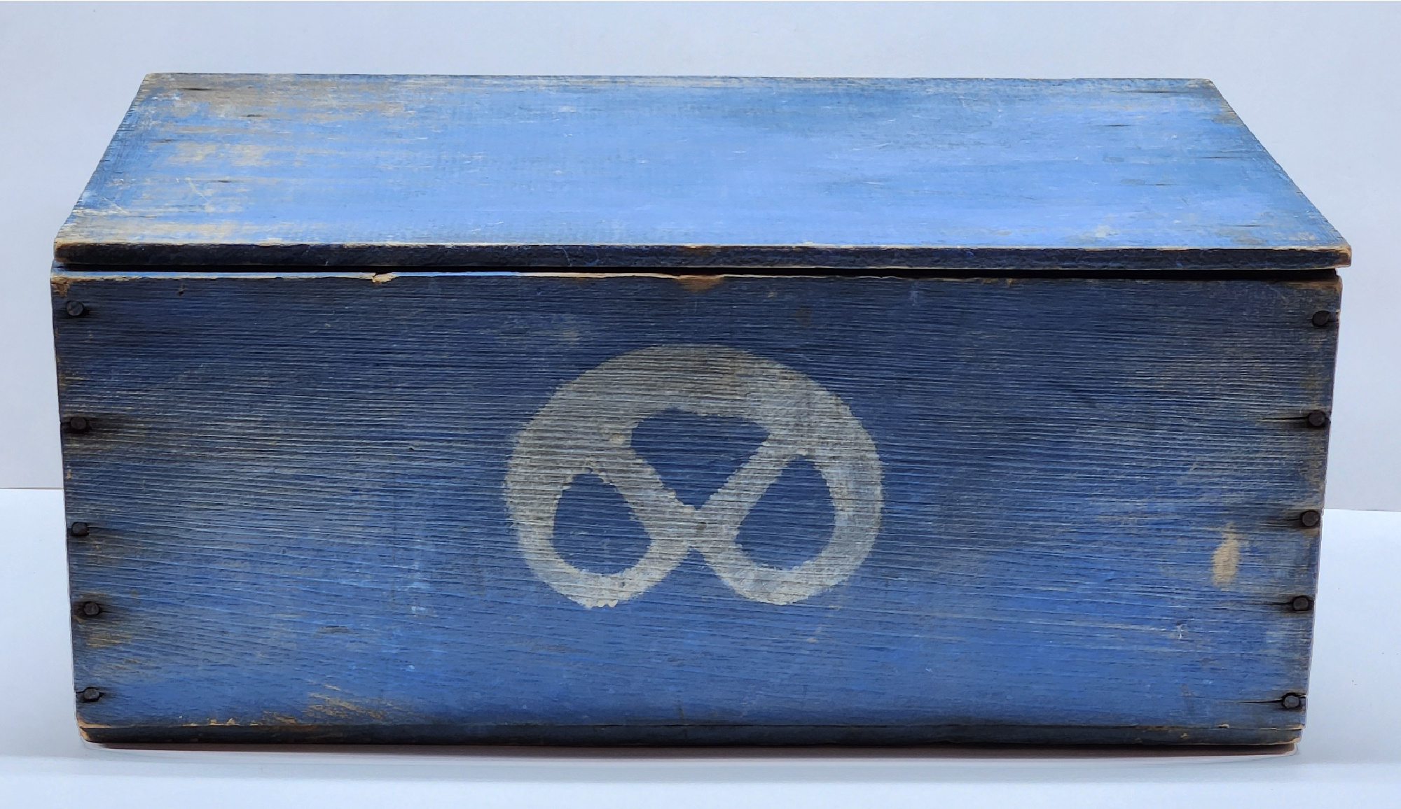 Painted Pretzel Box Possibly PA Origin