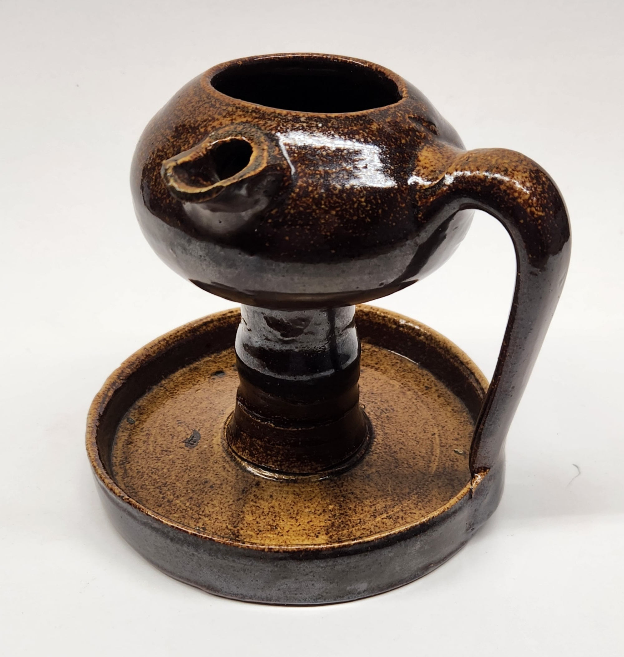 Stoneware Grease Lamp