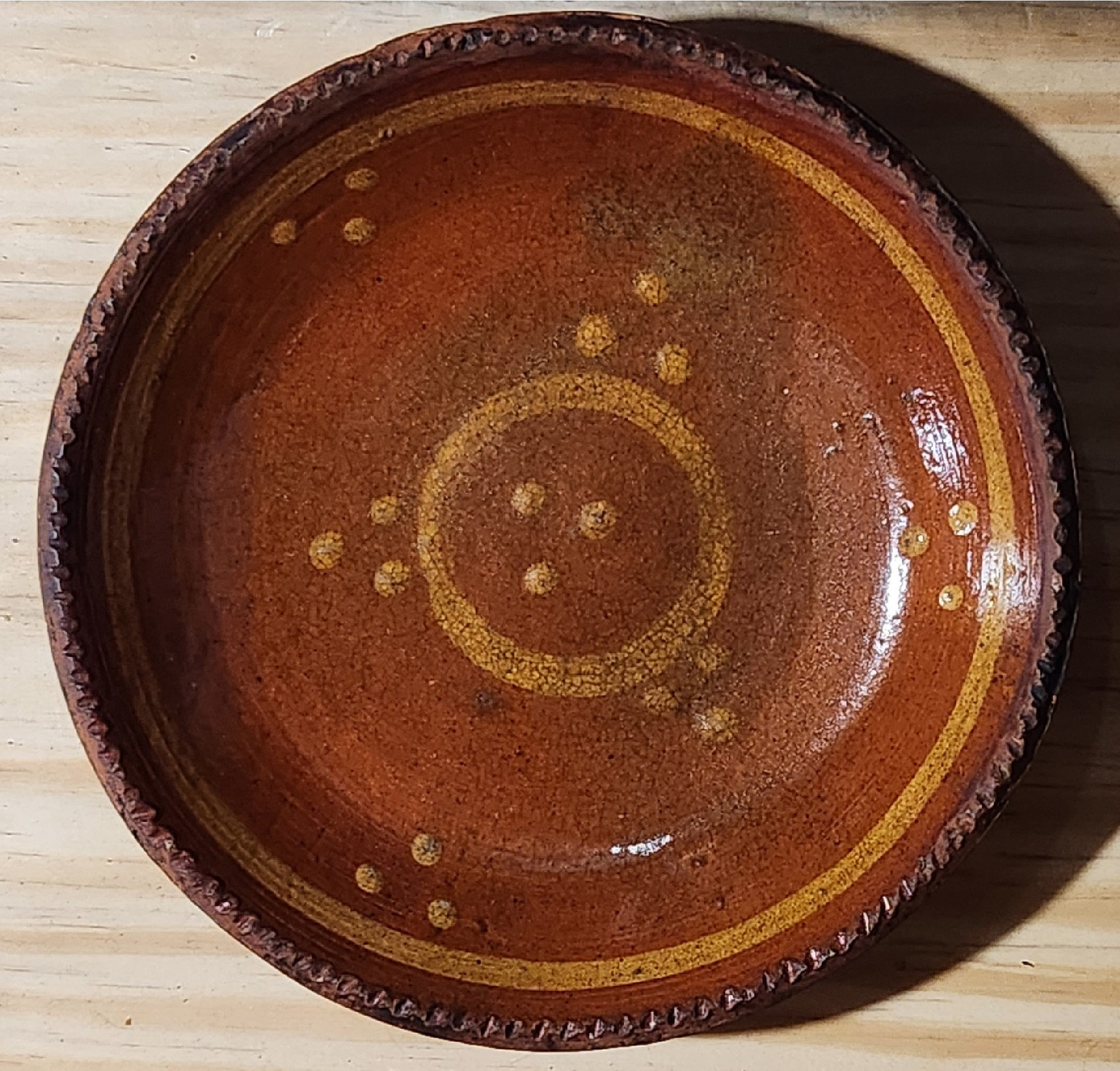 Scarce PA or NJ Pie Plate