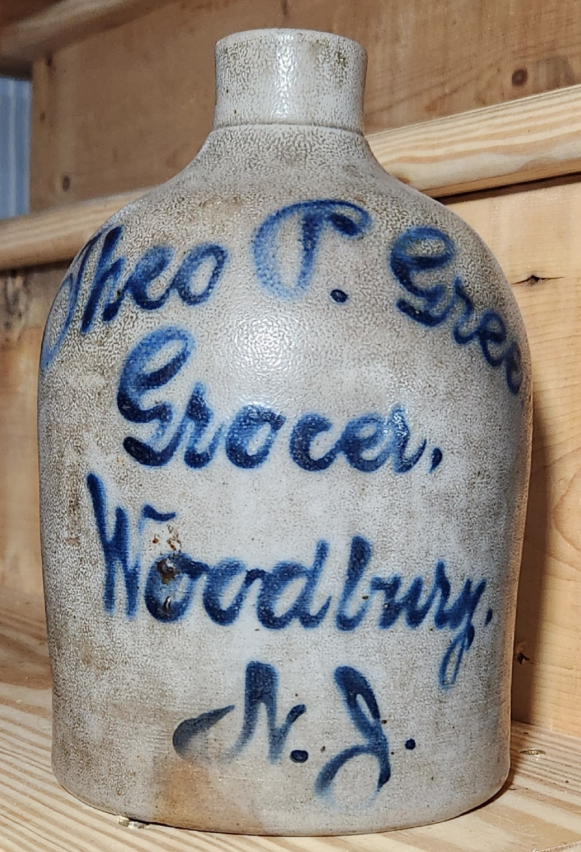 Rare Woodbury NJ Script Jug 
