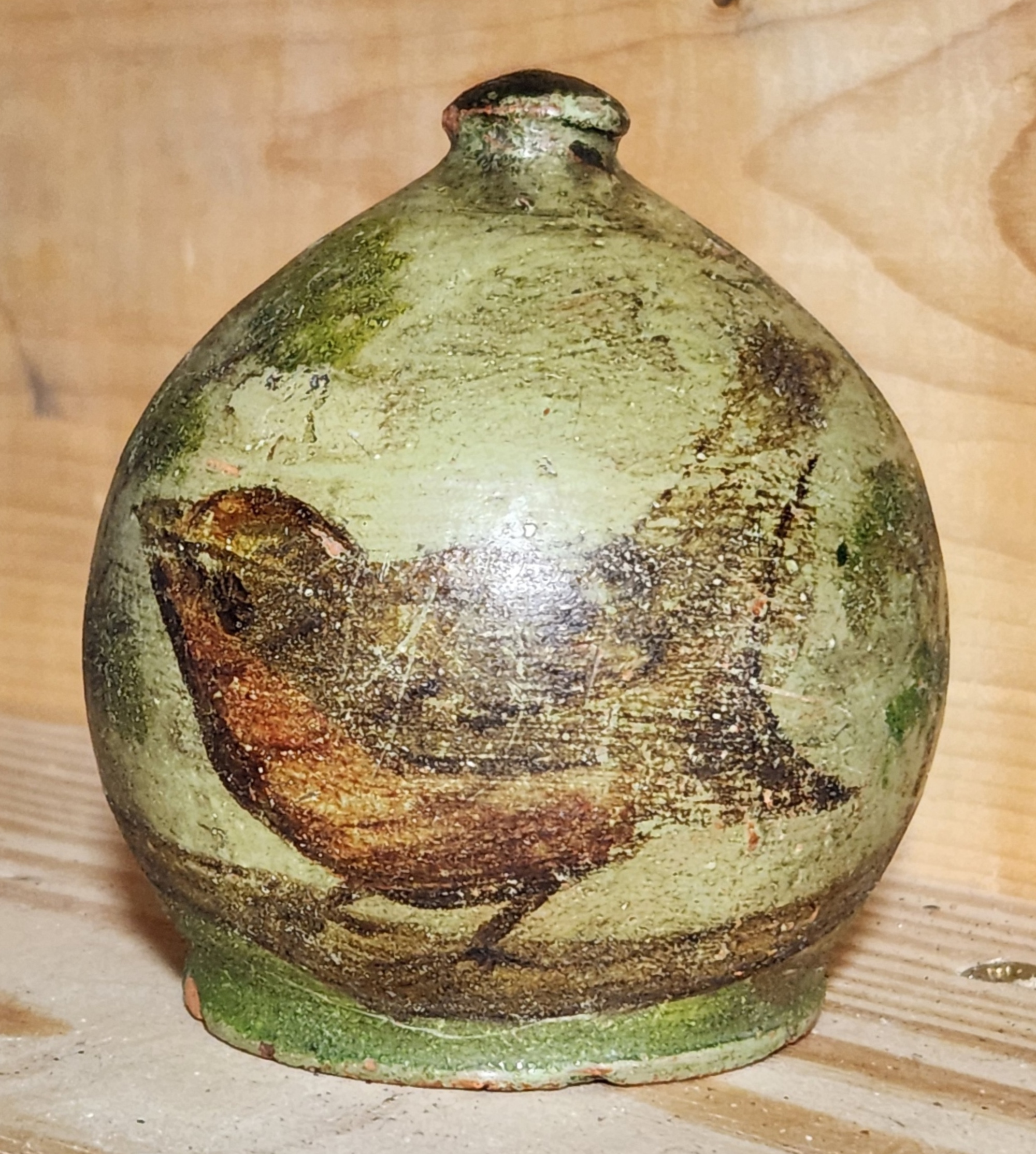 Early NJ or PA Redware Bank