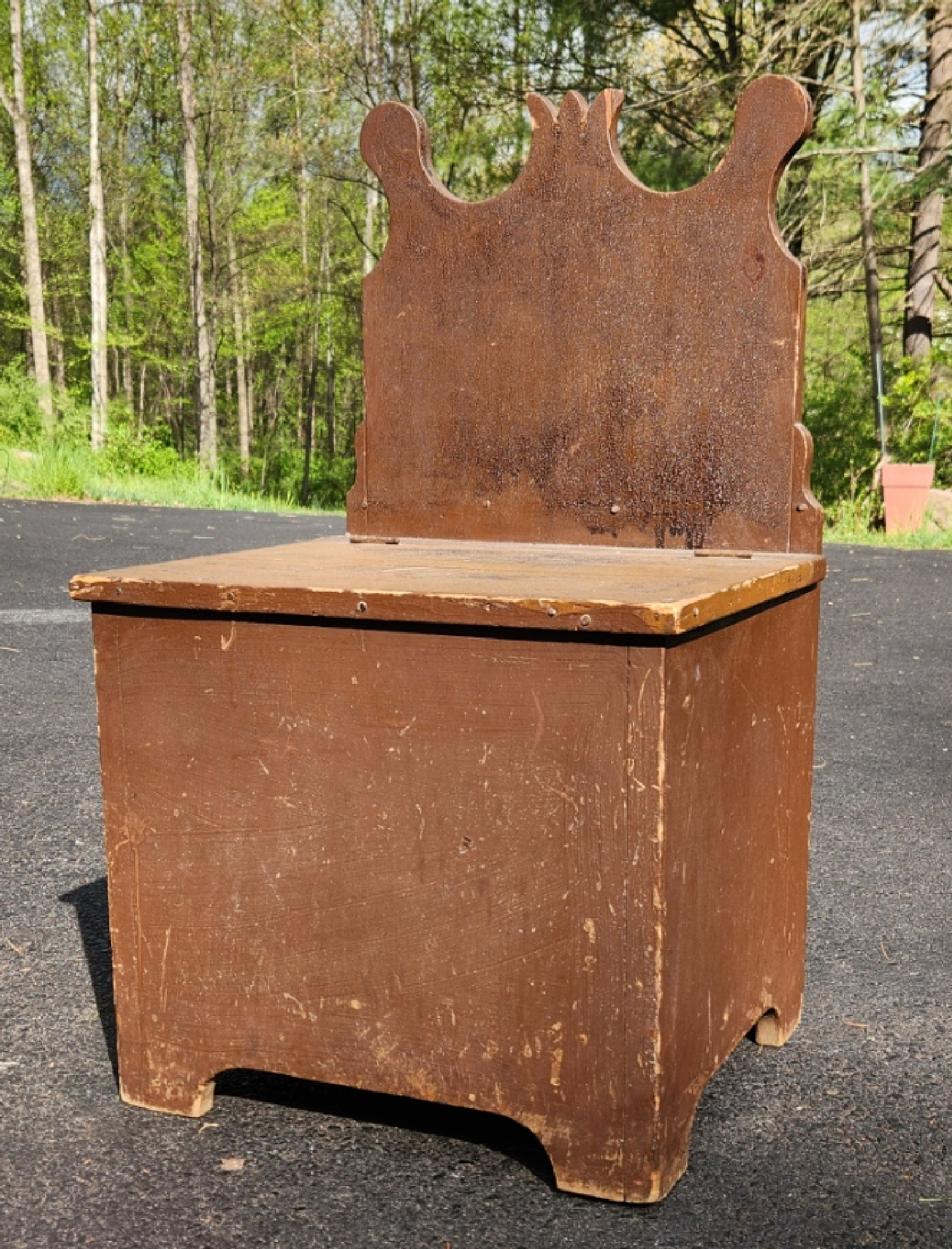 Unusual Early PA Storage Chair/Bench