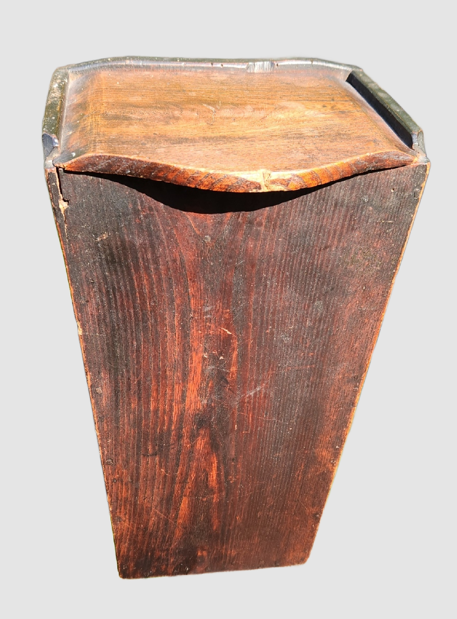 Rare 18th Century American Chestnut Candle Box